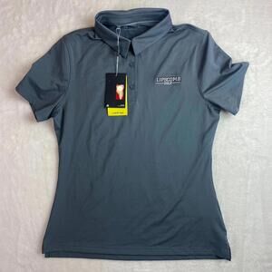 Lipscomb Golf Women’s Polo Size Small Gray Under Armour Heat Gear UPF 30‎ NWT